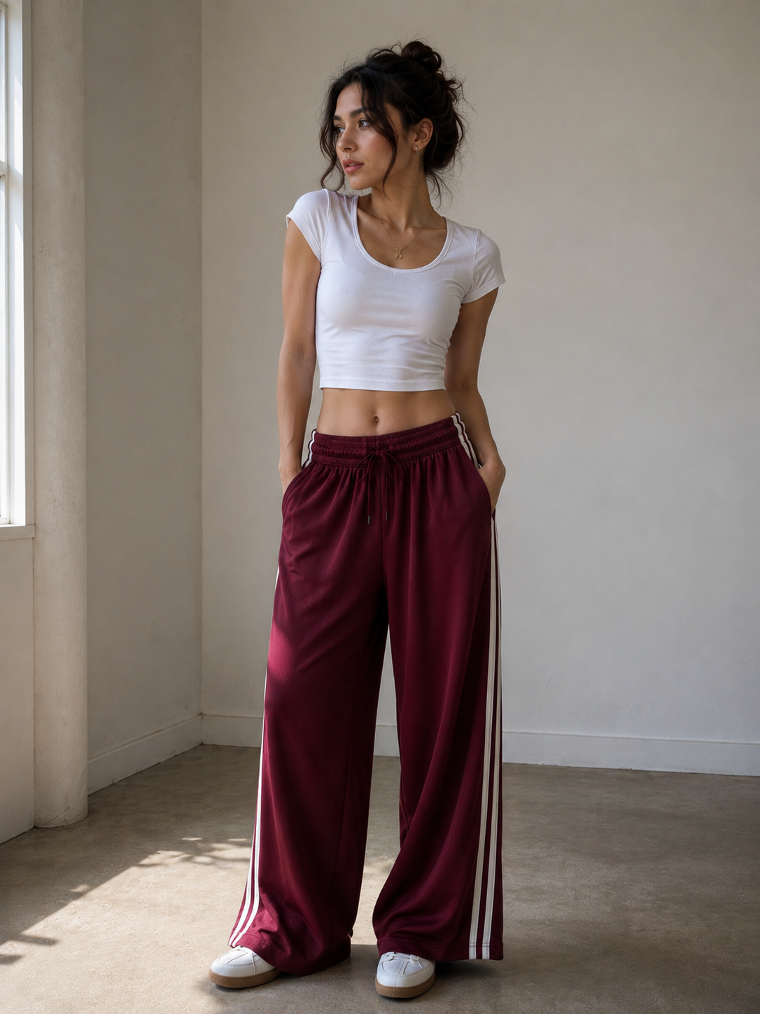 Ivy Pants- Maroon
